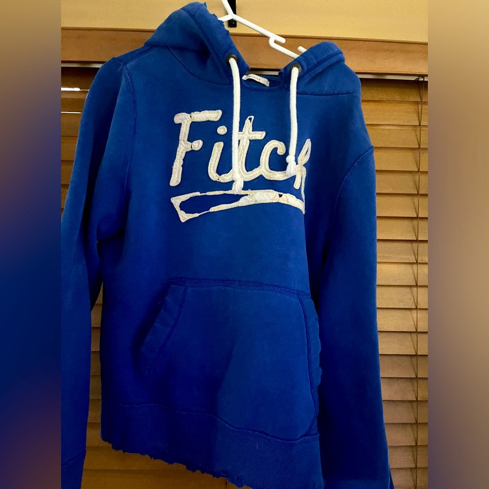 Abercrombie and Fitch Youth Muscle Blue Hoodie Medium